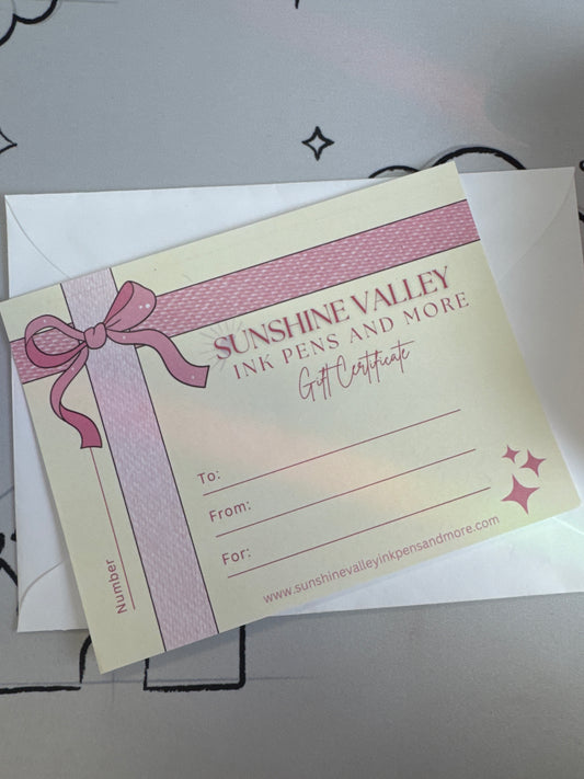 Gift Certificate
