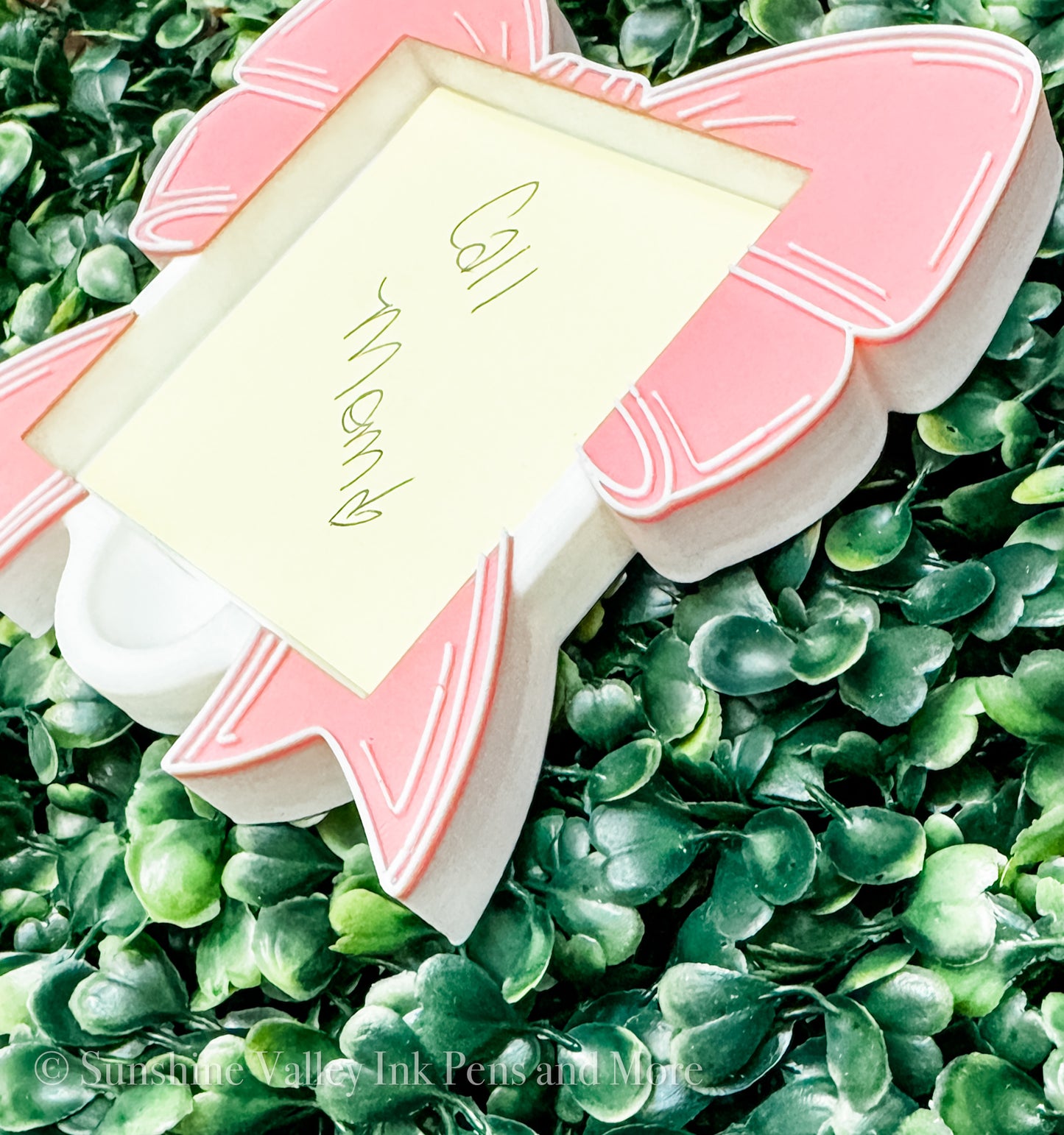 Coquette Bow Post It Holder