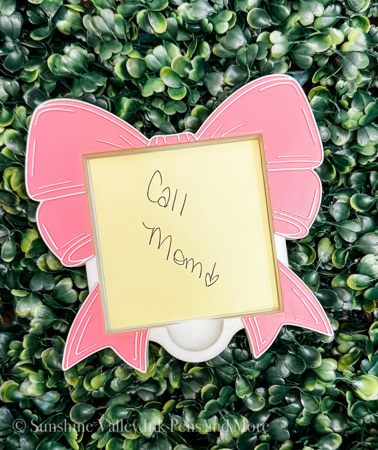 Coquette Bow Post It Holder